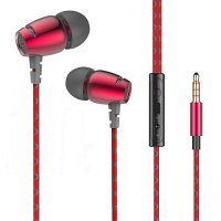 BYZ SM470 红色 3.5接口金属全能耳机