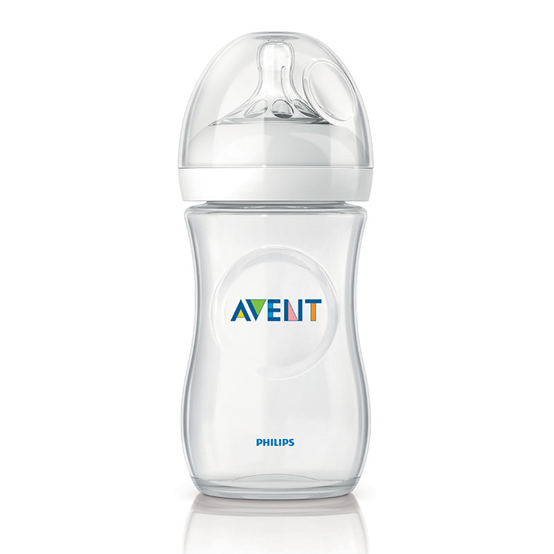 飞利浦 AVENT 新安怡宽口径自然原生系列PP奶瓶9oz/260毫升对装SCF693/27 英国原装进口