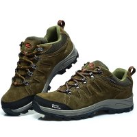 埃尔蒙特 真皮 中低帮 户外鞋 登山鞋 男女 徒步鞋 防滑防水透气防撞减震630-827