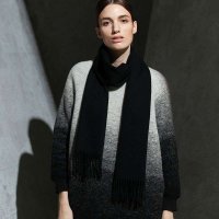羊毛围巾 黑