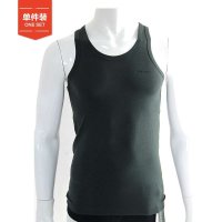 圣大保罗PU-3005男式莫代尔圆领时尚背心军绿色 单件装