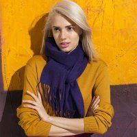 羊绒围巾 紫罗兰