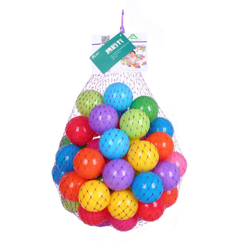[苏宁红孩子]澳乐 6.5cm多彩益智海洋球(25个海洋球+5个水晶球)图片