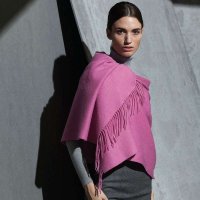 羊毛披肩 玫粉/粉红 女士披肩