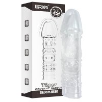 [苏宁超市]取悦 水晶套白虎 刺身狼牙套 物理延时增大增粗 G点超大颗粒刺激加强款 成人用品 情趣用品