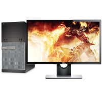 戴尔(DELL)OptiPlex 3020MT 台式电脑主机 i5-4590 4G 500G DVD刻录 24英寸