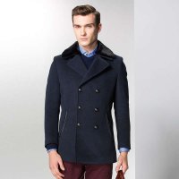 法派2015新款冬季男士毛呢大衣D1B0853EM8