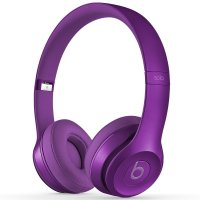 Beats Solo2通用重低音音乐耳麦 头戴式耳机 紫罗兰