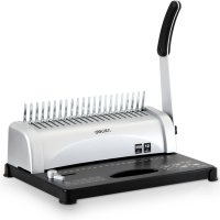 得力3874胶圈装订机(灰)