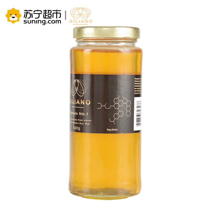 帝丽爱诺(DILIANO)四叶草蜂蜜 500g 单瓶装 加拿大进口蜂蜜冲调图片