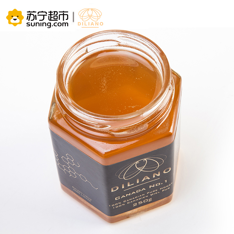 帝丽爱诺(DILIANO)四叶草蜂蜜 250g 单瓶装 加拿大进口蜂蜜冲调