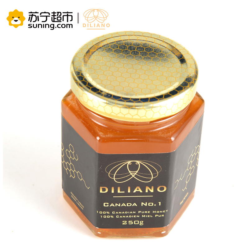 帝丽爱诺(DILIANO)四叶草蜂蜜 250g 单瓶装 加拿大进口蜂蜜冲调