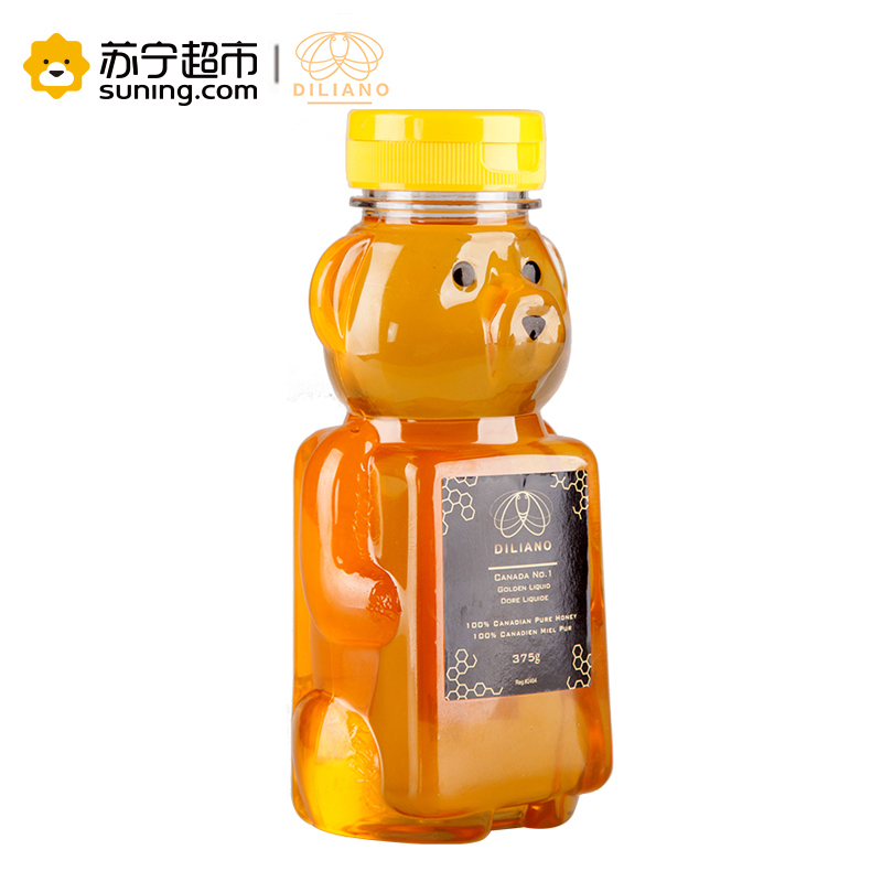 帝丽爱诺(DILIANO)四叶草蜂蜜 375g 单瓶装 加拿大进口蜂蜜冲调