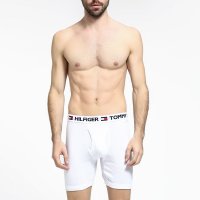 [美国直采 官方正品]Tommy Hilfiger 男士纯棉内裤白色4件包装 09T0 005 / 100 白色