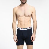 [美国直采 官方正品]Tommy Hilfiger 男士纯棉内裤多色4条(灰+深蓝)09T0 007 / 099 多色