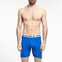 [美国直采 官方正品]Tommy Hilfiger 男士纯棉内裤多色4条(绿色+灰+蓝+黑)09T0 525 / 882 多色