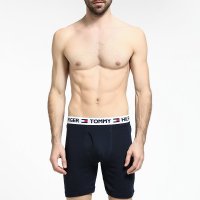 [美国直采 官方正品]Tommy Hilfiger 男士纯棉内裤多色4条(橘+蓝+灰+黑)09T0 533 / 099 多色