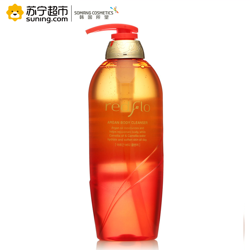 [苏宁超市]Somang所望红花牌山茶籽阿尔干沐浴露 750ml