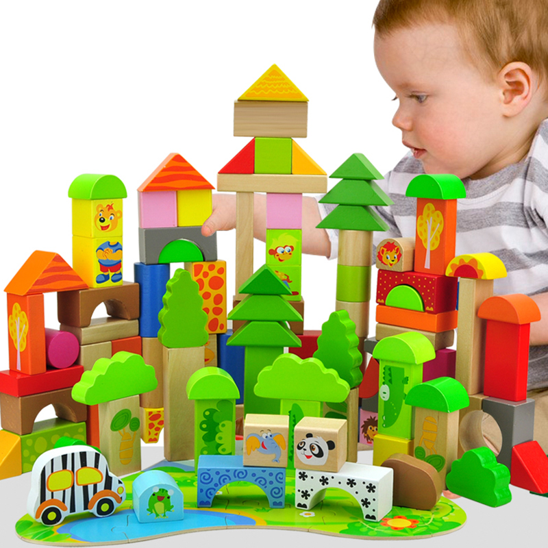 特宝儿(Topbright) 丛林冒险积木 儿童积木玩具木制1-2-3-6周岁宝宝大颗粒字母积木男孩益智玩具8324高清大图