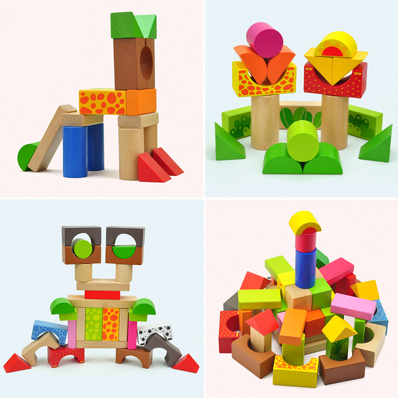 特宝儿(Topbright) 丛林冒险积木 儿童积木玩具木制1-2-3-6周岁宝宝大颗粒字母积木男孩益智玩具8324高清大图