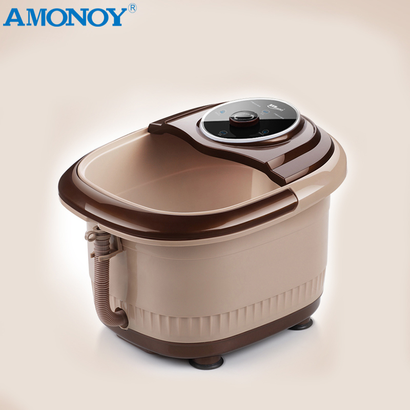 雅美娜(AMONOY)足浴盆9401BX 电加热恒温加热 12滚轮按摩 足浴器外排水