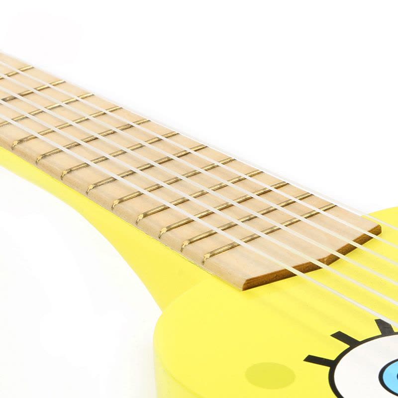 特宝儿(Topbright) 海绵宝宝六弦木吉他 乐器音乐玩具 木制仿真可弹奏吉它sb0066图片