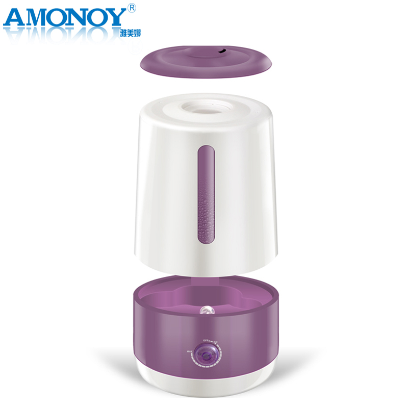 雅美娜(AMONOY)加湿器MJS-618 家用办公室卧室超声波空气增湿器