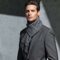 羊毛围巾 黑色51M15323