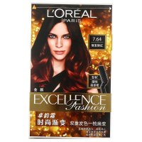 欧莱雅(LOREAL)卓韵霜时尚渐变染发霜 #7.64渐变铜红 48ml+72ml+40ml