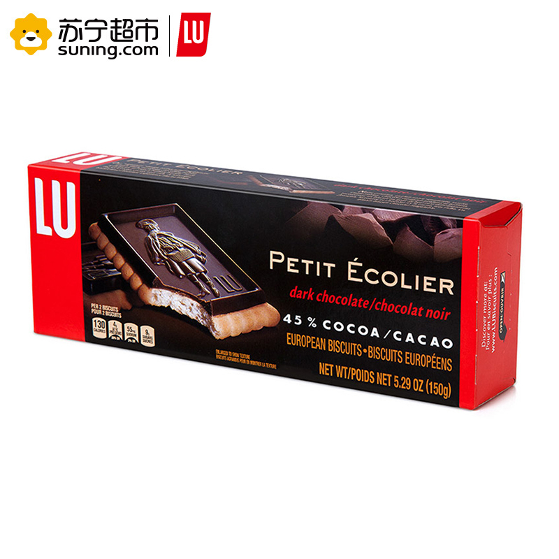 露怡(LU)黑巧克力饼干 150g/盒