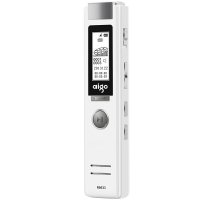 爱国者(aigo)R6611录音笔微型 高清远距降噪 MP3播放器 学习/会议适用 8G 白色