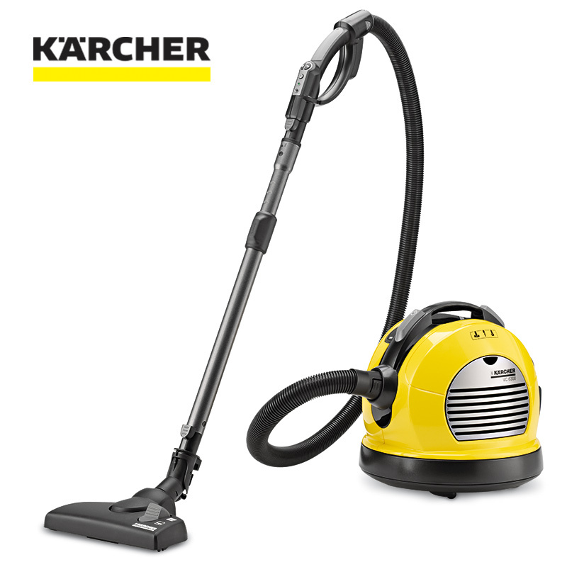 德国凯驰(KARCHER) 卧式吸尘器VC6300家用真空干式强力HEPA除尘机原装进口织物类尘袋’1600’W