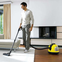 德国凯驰(KARCHER) 卧式吸尘器VC6300家用真空干式强力HEPA除尘机原装进口织物类尘袋'1600'W