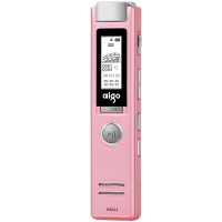 爱国者(aigo)R6611录音笔 高清远距降噪 MP3播放器 学习/会议适用 8G 粉色
