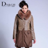 DNGR秋冬季女装带毛领时尚尼克服1230