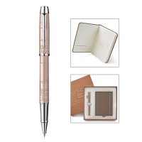 派克(PARKER)IM粉红香槟宝珠笔+笔记本礼盒套装