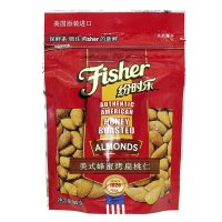 纷时乐Fisher 美式蜂蜜烤扁桃仁 140g/袋 美国进口