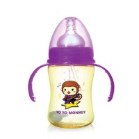 优优马骝(YoYoMonkey) 寛口PPSU奶瓶 MS2015 180ml 紫色