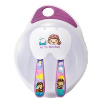 优优马骝(Yo Yo Monkey) 防滑吸盘喂食碗 MS719-02 紫色