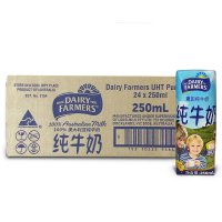 澳大利亚 澳田(Dairy Farmers)超高温灭菌纯牛奶250ml*24盒整箱