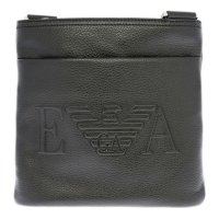 安普里奥 阿玛尼 Emporio Armani 男士真皮荔枝压纹斜挎包 YEME91 YH185