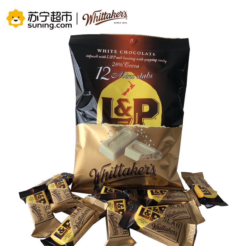 Whittaker’s 惠特克迷你柠檬汽水味跳跳糖白巧克力制品 180g
