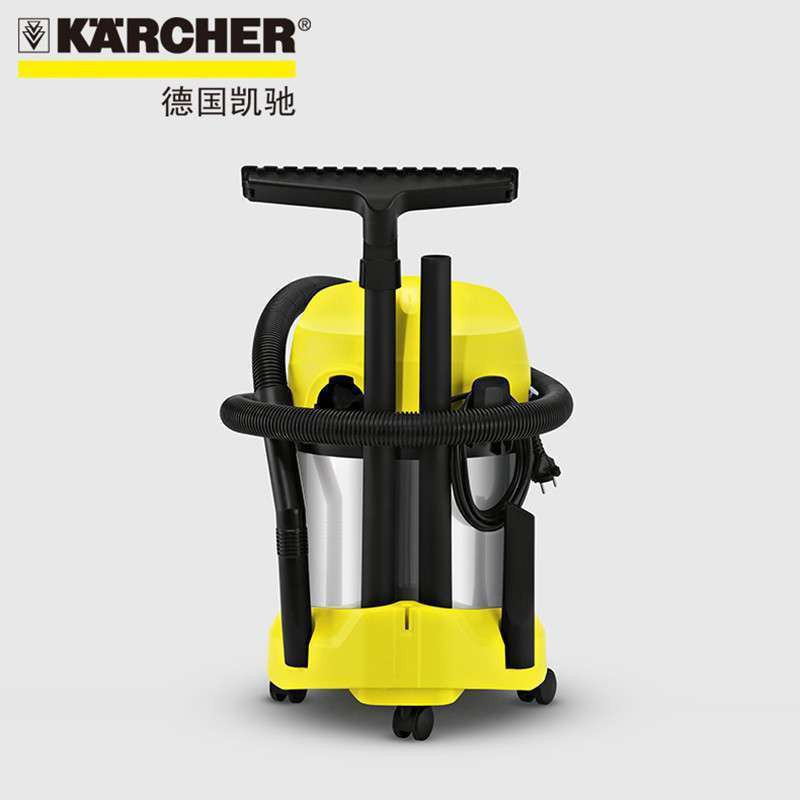 德国凯驰(KARCHER)吸尘器MV3机械式家用干湿两用式桶式吸尘器带吹风多功能强力除尘地毯式尘盒/尘桶‘1300’W