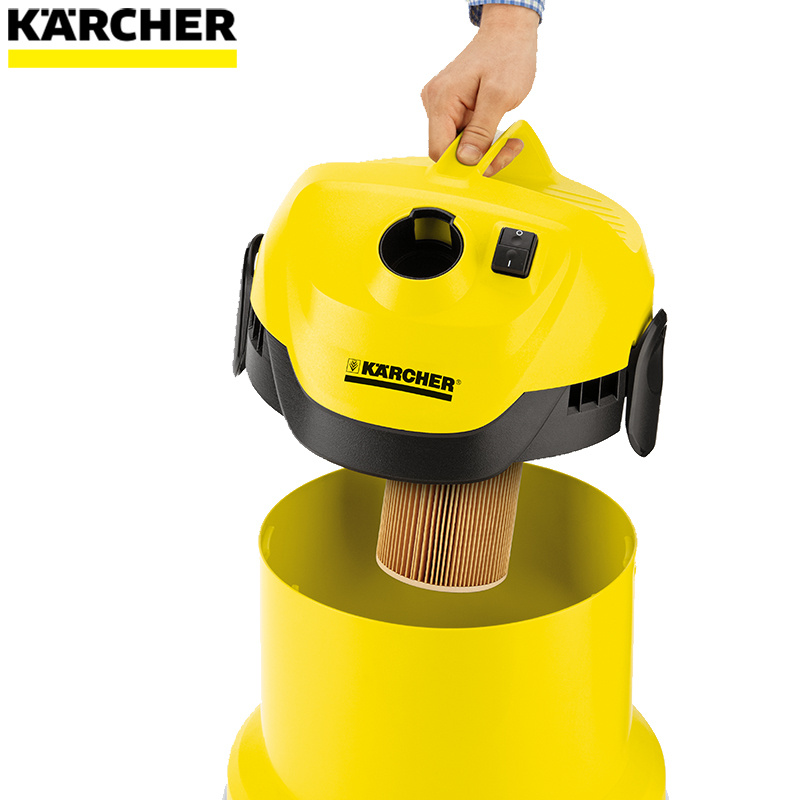 德国凯驰(KARCHER)吸尘器MV2干湿两用式家用除螨桶式吸尘器尘盒/尘桶12L罗马尼亚进口’1000’W