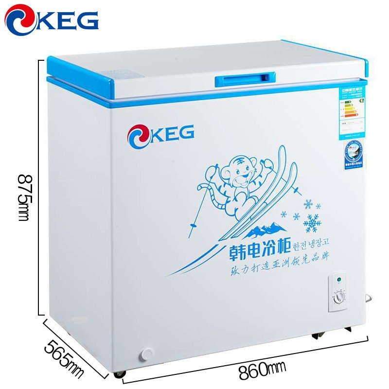 韩电(KEG)BC/BD-208TM 208升卧式冷柜 冷藏冷冻转换变温柜 家商两用 静音节能