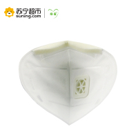 绿盾 M95 抗菌防颗粒物 带呼吸阀无纺口罩 成人均码(五只装) 白色