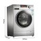 博伦博格/Blomberg WNF80242XS 8公斤智能云wifi变频家用一级节能滚筒洗衣机（银色）