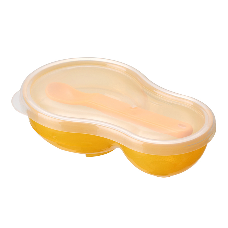 [苏宁自营]日康(rikang)磨盒 RK-3708 便携磨器 宝宝辅食碗 安全PP环保 喂食两用碗