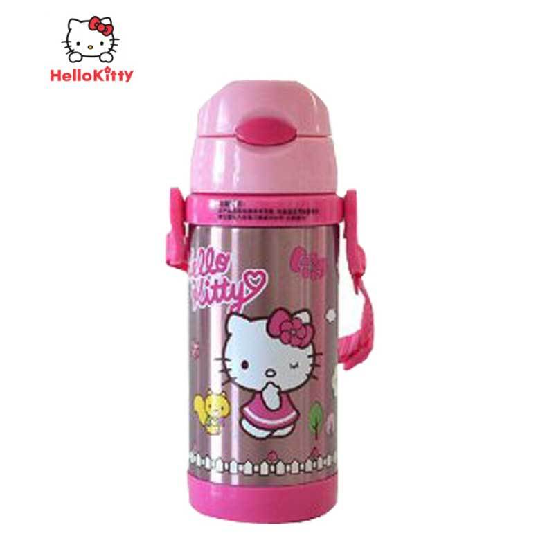 HelloKitty悦趣儿童吸管杯透明粉350ML