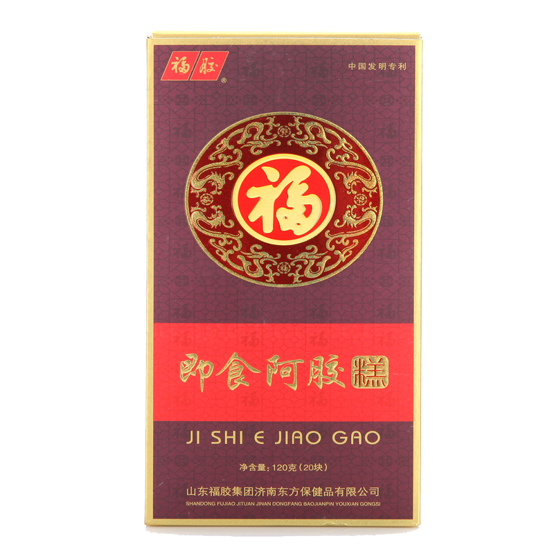 [苏宁超市]福胶 即食阿胶糕(非礼盒装) 4盒*120g高清大图